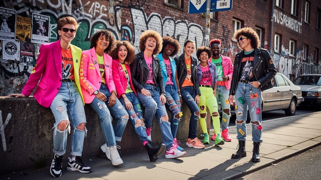 Neon, Nieten, Nonkonformität: Die Mode der 80er auf Berliner Straßen