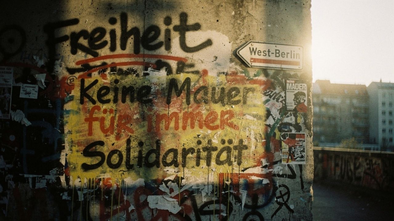 Als die Stadt zur Leinwand wurde: Graffiti, Streetart und politische Parolen im Herzen Berlins