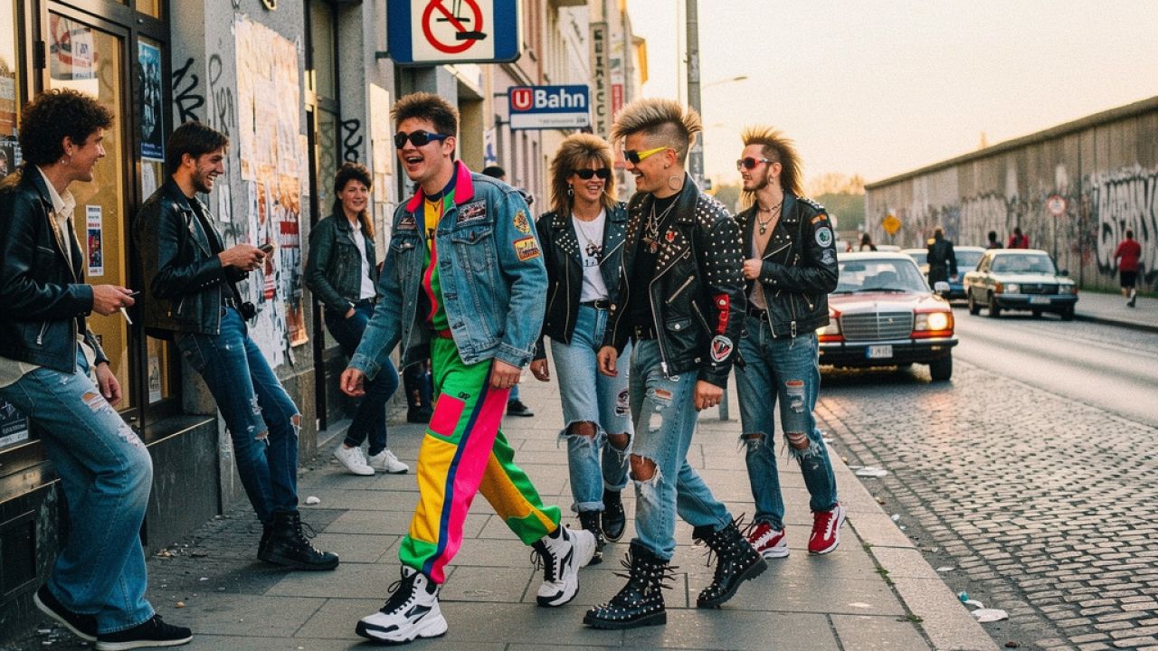 Neon, Nieten, Freiheit: Die Mode der 80er auf Berliner Straßen